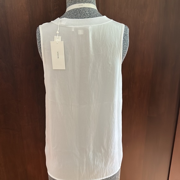 Vince Sleeveless Top Blouse White Size XS - Picture 4 of 9